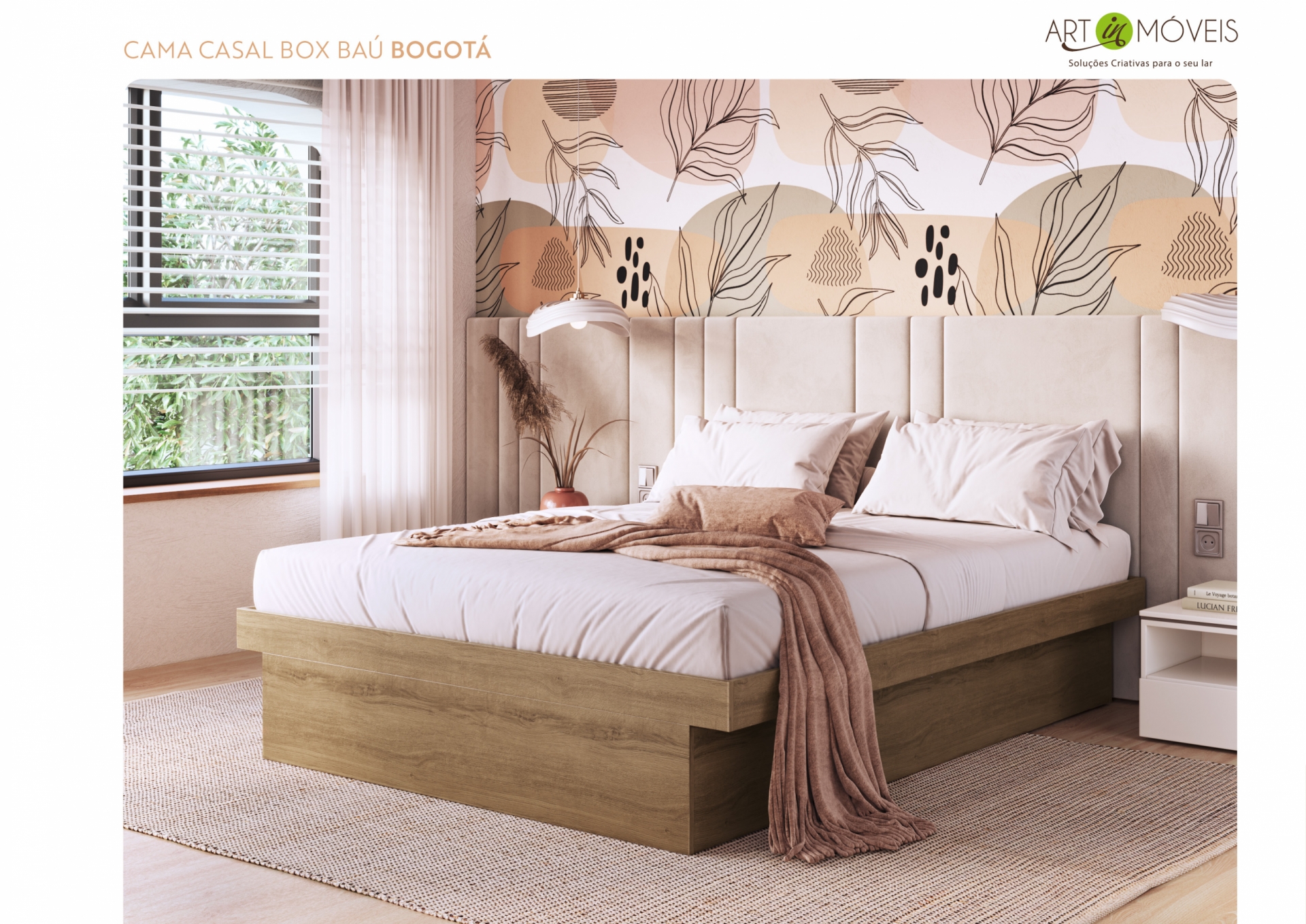 Cama Casal Box Bau Bogotá Art In Móveis