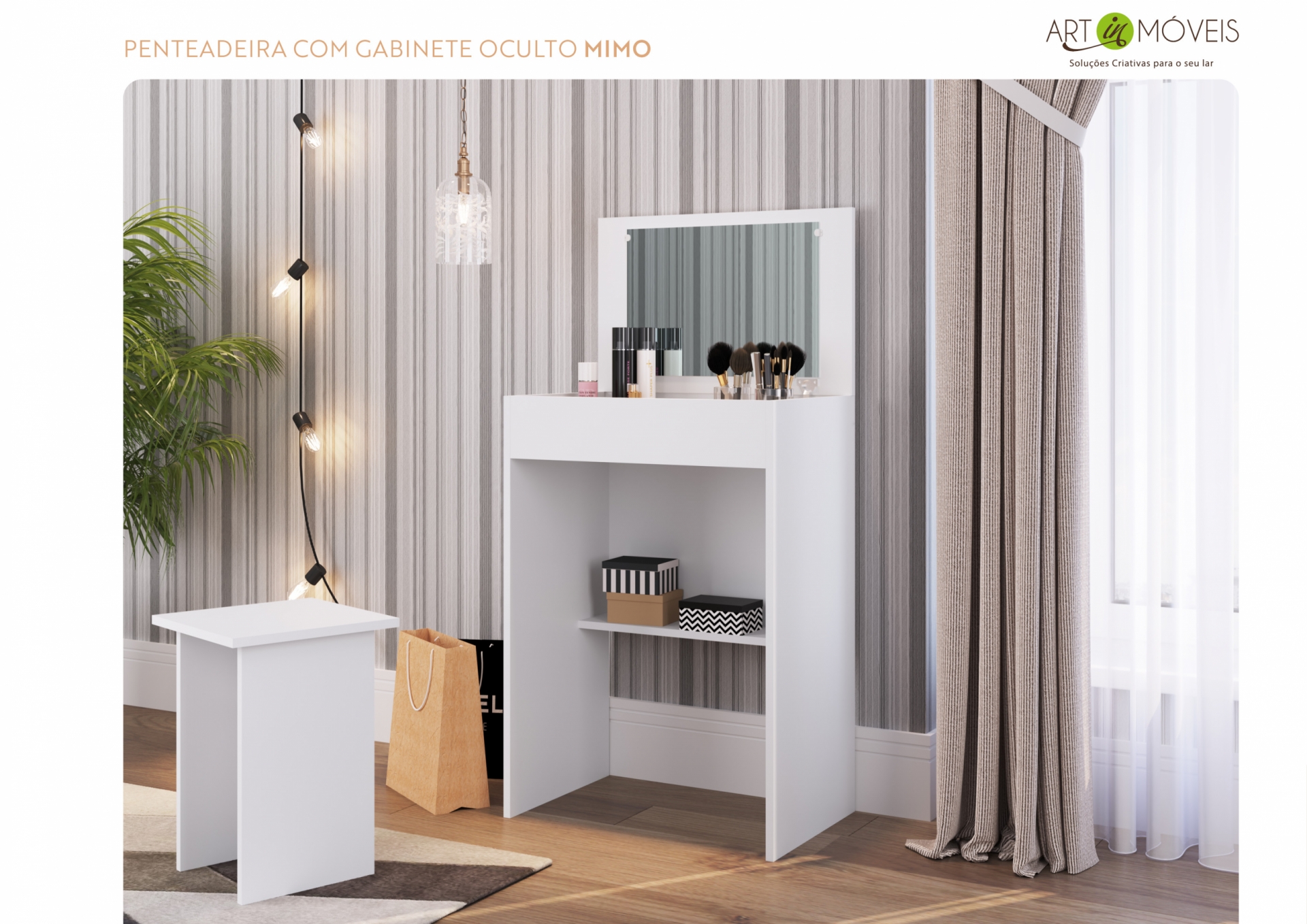 Penteadeira com Gaveta Mimo Art In Móveis