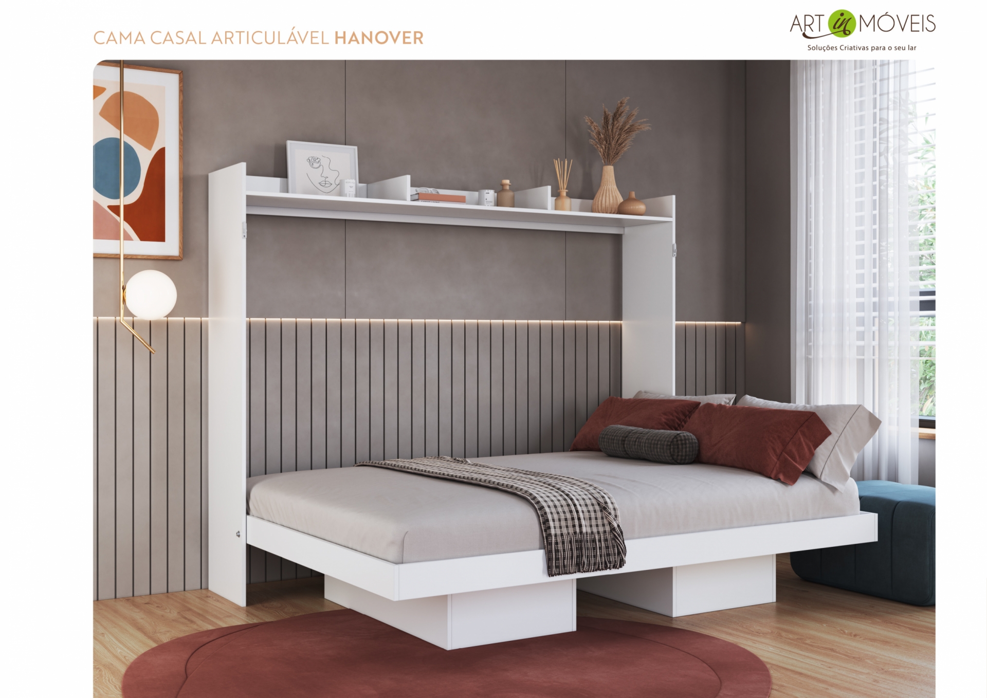 Cama Casal Articulável Hanover Art In Móveis