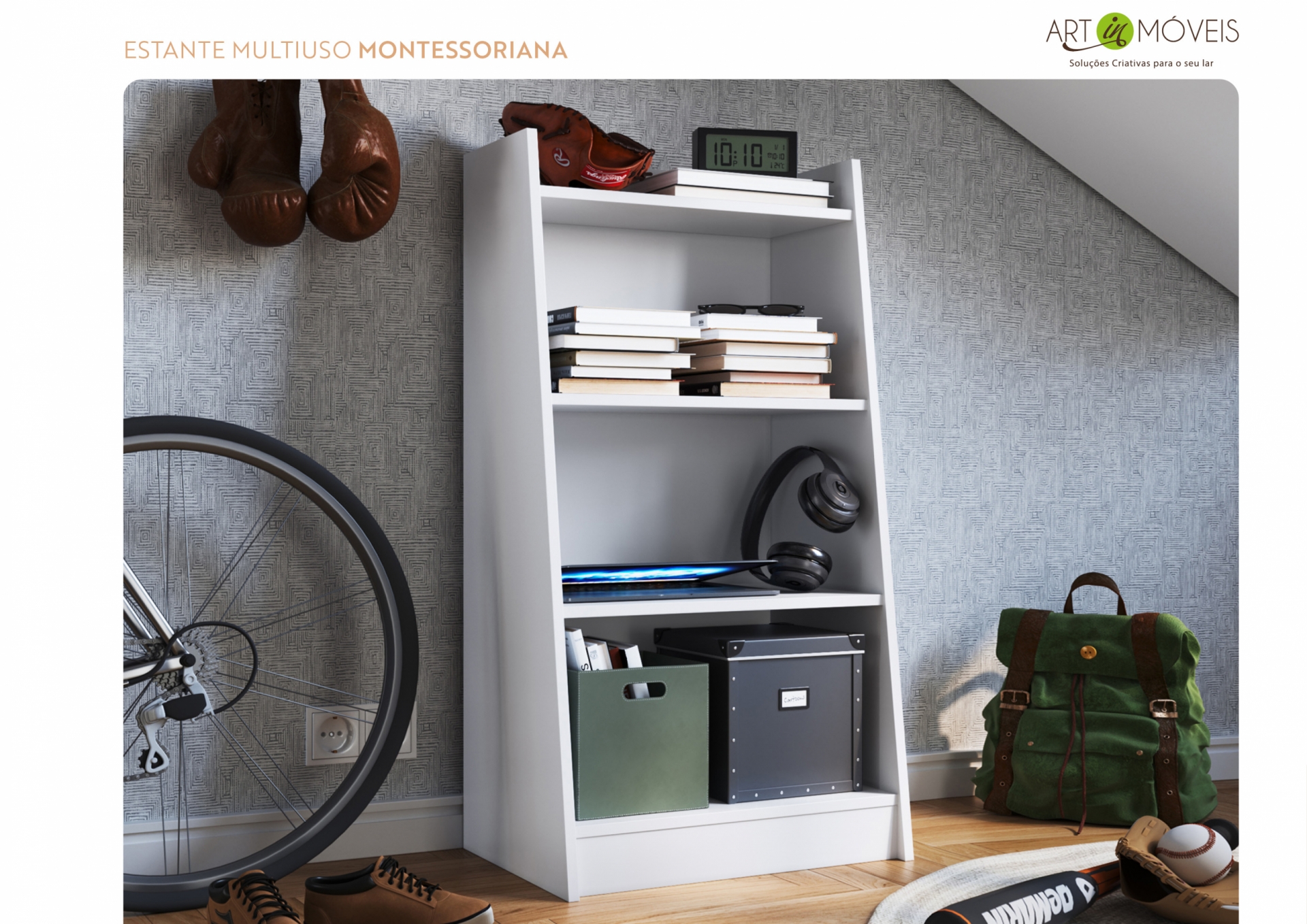 Estante Multiuso Montessoriana Art In Móveis
