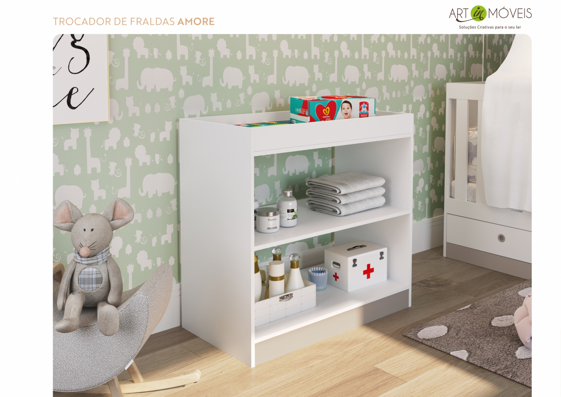Trocador de Fraldas Amore Art In Móveis