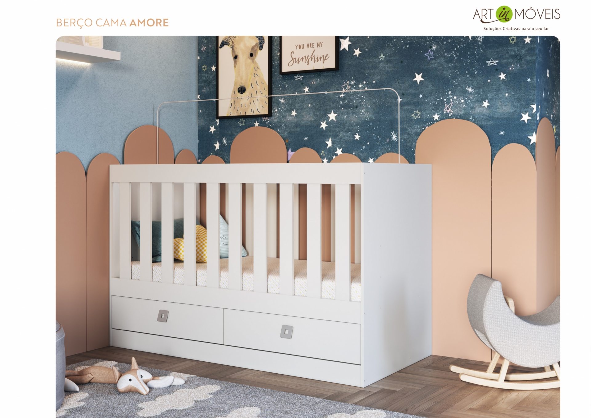 Berço Cama Amore Art In Móveis