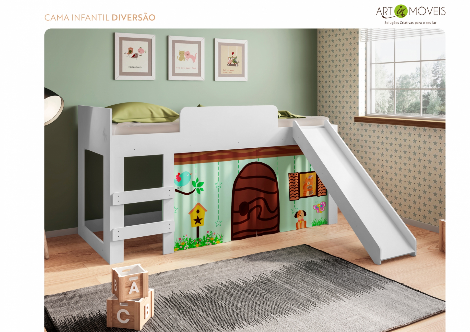 Produto Cama Solteiro Infantil Diversão