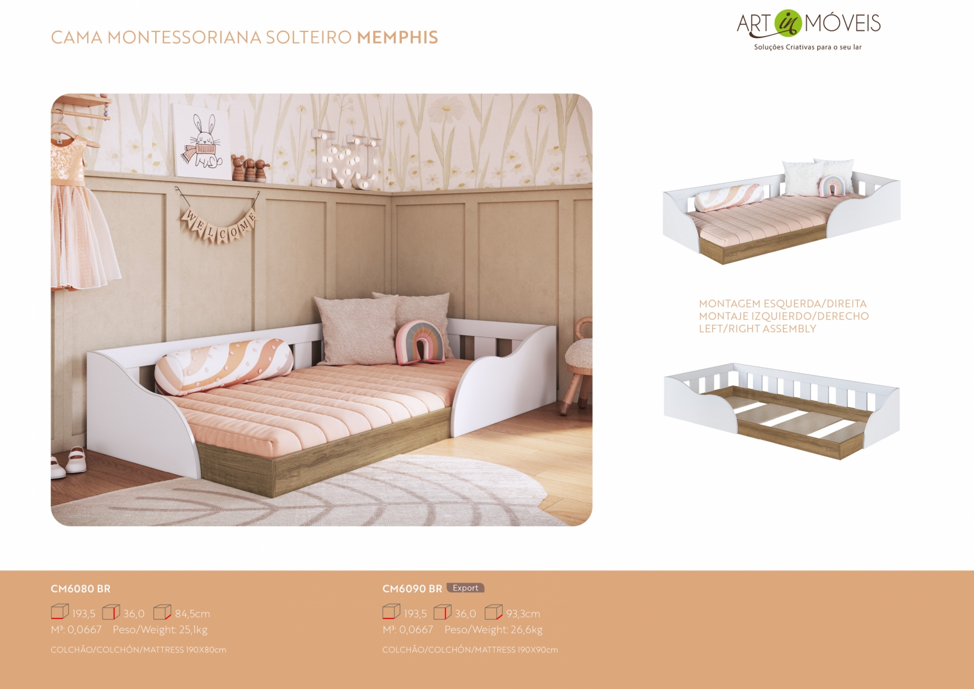 Produto Cama Montessoriana Solteiro Memphis