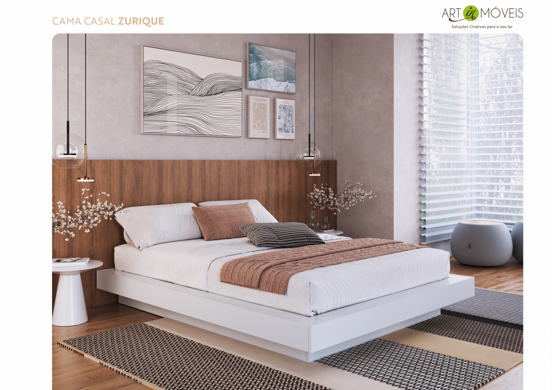 Produto Cama Casal Zurique